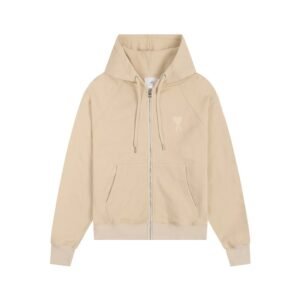AMI minimalist style beige sweatshirt