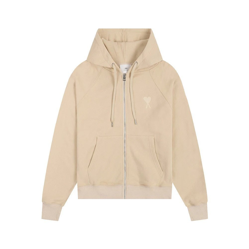 AMI minimalist style beige sweatshirt