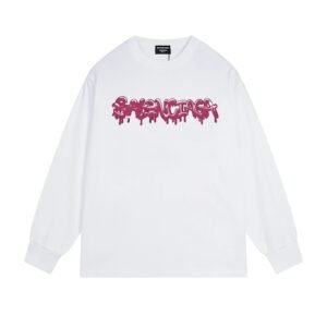 Balenciaga graffiti-style white T-shirt