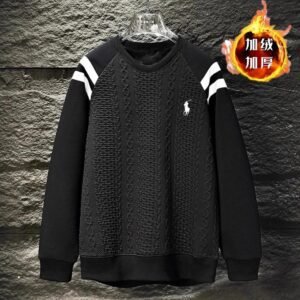 Ralph Lauren retro-style black sweatshirt