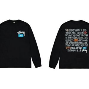 Stussy Ocean Style Black Long-sleeve