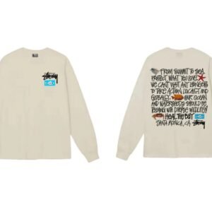 Stussy Marine Conservation Style Off-White Long-Sleeve