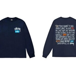 Stussy Ocean Protection Style Dark Blue Long-sleeve