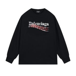 Balenciaga graffiti-style black T-shirt