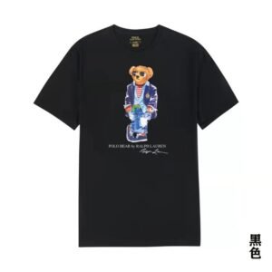 Ralph Lauren Bear Trend Brand Black T-shirt