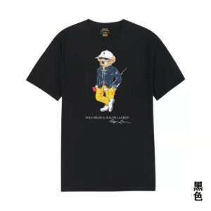 Ralph Lauren Polo Bear Trendy Cool Black T-shirt