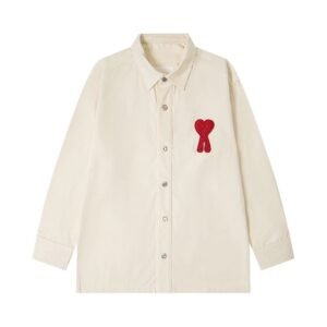 AMI Love Simple Style White Shirt