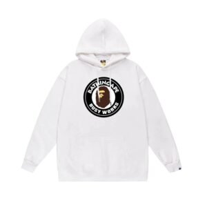 Bape Black Label Casual Style White Hoodie