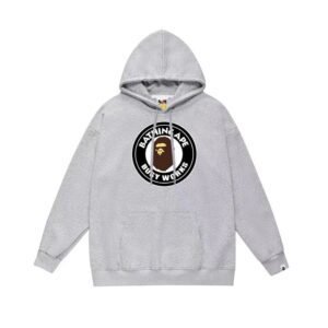 Bape grey casual hoodie