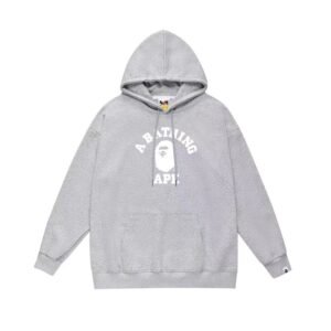 Bape Ape Head Grey Hoodie