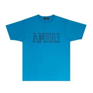 AMIRI minimalist blue T-shirt