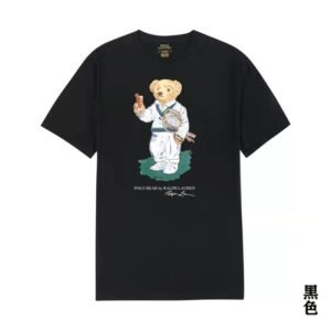 Ralph Lauren bear - style black T - shirt