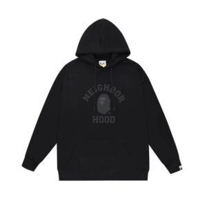 Bape Neighborhood black trendy hoodie