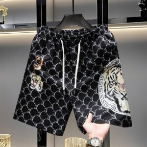 China Selected Trendy Brand Animal Print Shorts