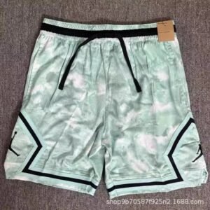 Jordan tie-dye style light green shorts