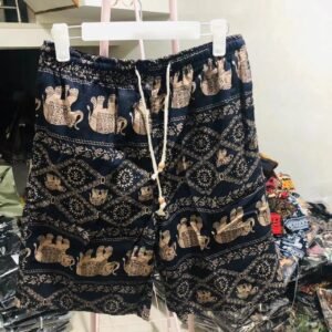 China Selected Elephant Print Shorts