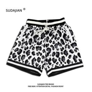 SUDAJIAN Leopard Print Trendy Brand Shorts