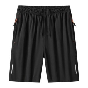 China Selected Sporty Style Black Shorts