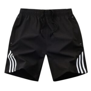 China Selected Simple Style Black Shorts