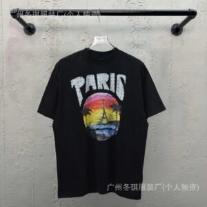 Balenciaga printed retro-style T-shirt