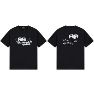 Balenciaga graffiti-style black T-shirt