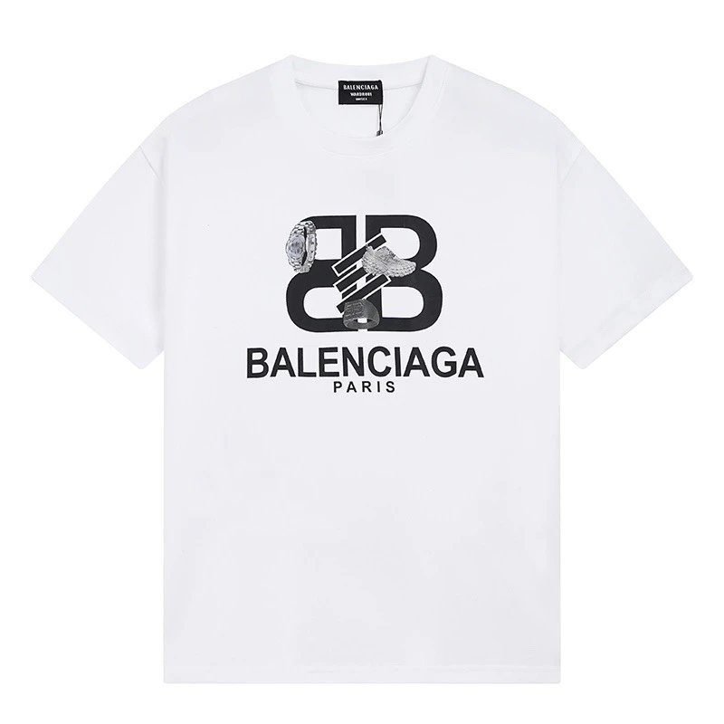 Balenciaga BB Series Simple White T-shirt