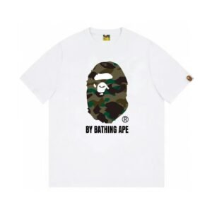 Bape camouflage-style white T-shirt
