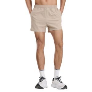 China Selected Minimalist Style Khaki Shorts