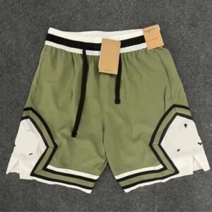 China Selected Stitching Military Green Shorts