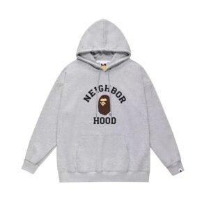 Bape Neighborhood grey hoodie