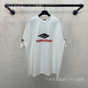Balenciaga minimalist style white T-shirt