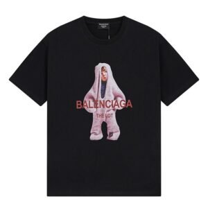 Balenciaga's childlike black T-shirt.