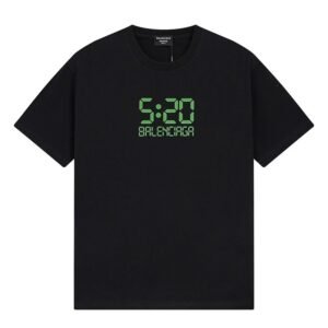 Balenciaga digital-style black T-shirt