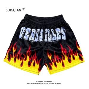 SUDAJIAN Flame Wind Black Shorts