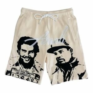 China Selected Retro Style Beige Shorts
