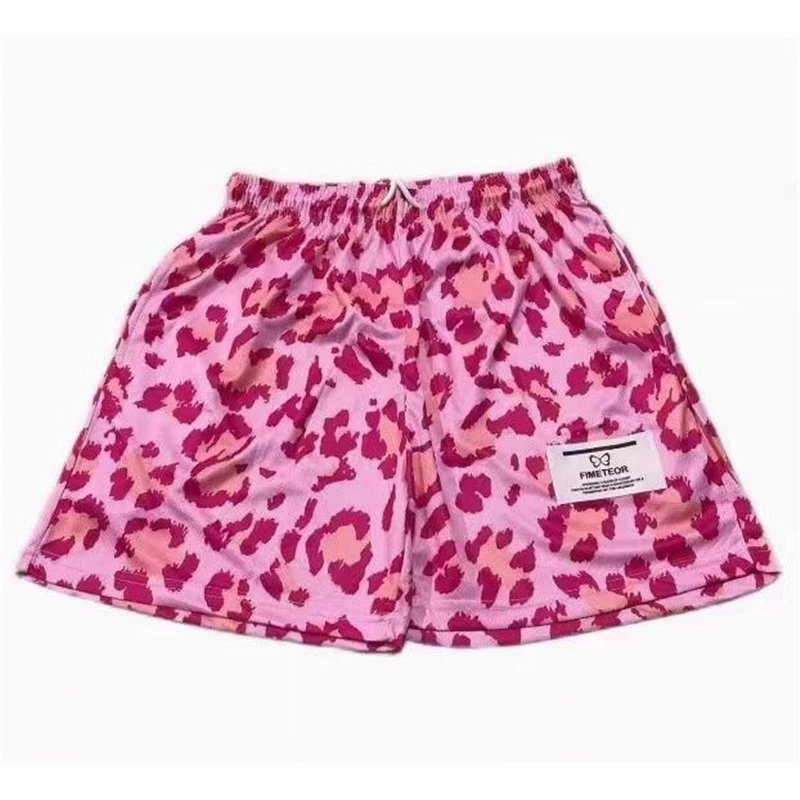 China Selected Leopard Print Pink Shorts