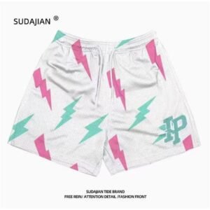 SUDAJIAN Lightning Print Shorts