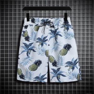 China Selected Pineapple Printed Beach Shorts