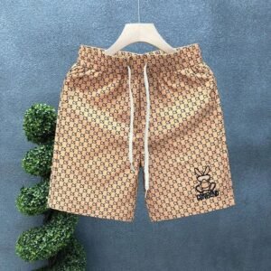 Cartoon - printed casual shorts with China Selected style.