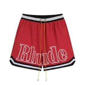 RHUDE sporty red shorts
