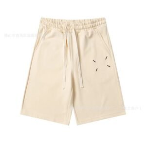 Maison Margiela minimalist style beige shorts