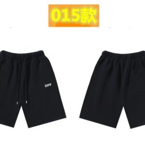 Off-White minimalist-style black shorts