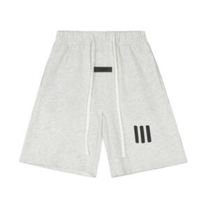 ESSENTIALS minimalist light gray shorts