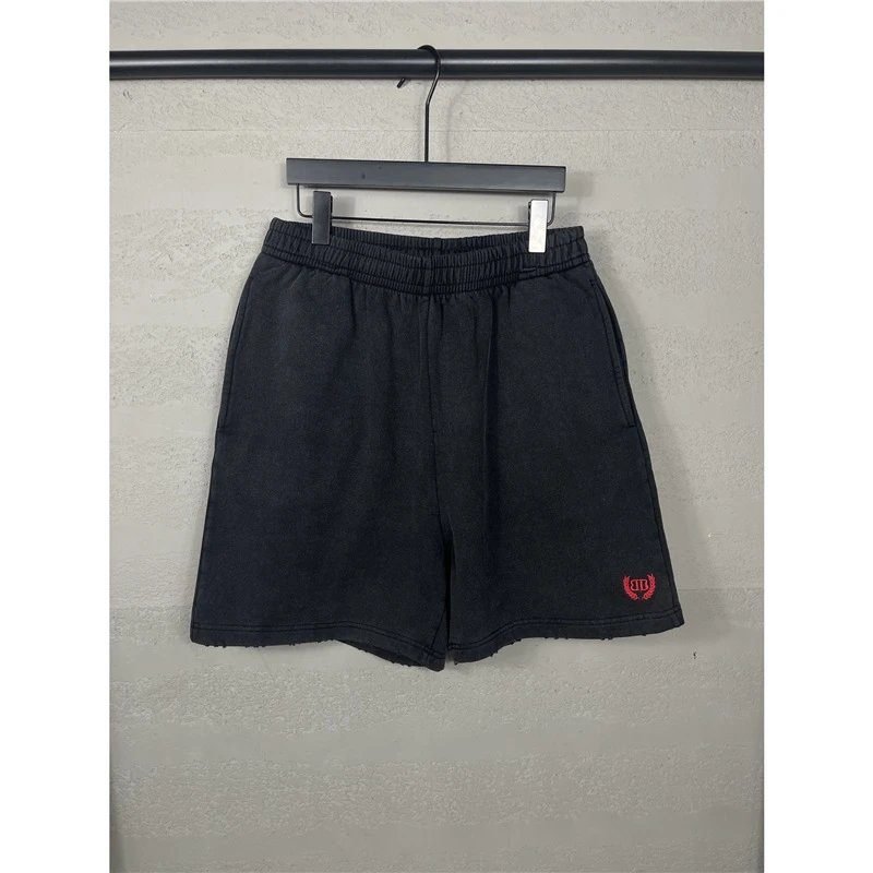 Balenciaga minimalist style black shorts