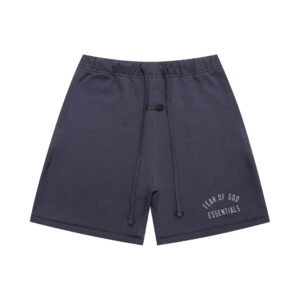 ESSENTIALS minimalist style dark gray shorts