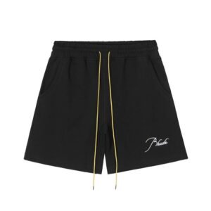 RHUDE minimalist style black shorts