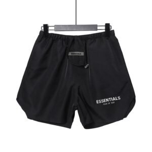 ESSENTIALS Brand Black Shorts