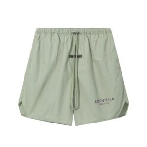 ESSENTIALS minimalist style light green shorts