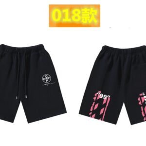 Off-White 018 Style Cool Black Shorts