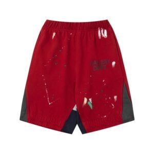 Gallery Dept splashed-ink style red shorts